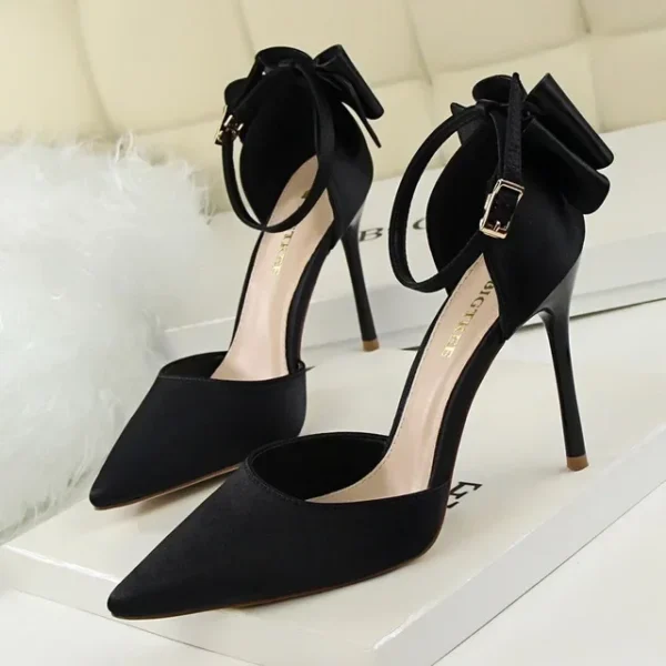 BIGTREE Frühling Design Dame Rosa High Heels Fliege Frauen Pumpen Sexy Spitz Kleid Party Schuhe Schuhe Größe 34-43 - Image 2