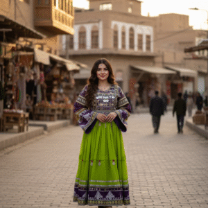 Light Green Gande Afghani for Life’s Celebrations