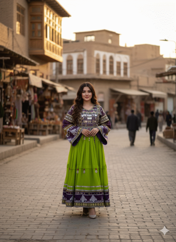 Light Green Gande Afghani for Life’s Celebrations