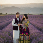 Short Gande Afghani – Bold Tradition in Royal Purple