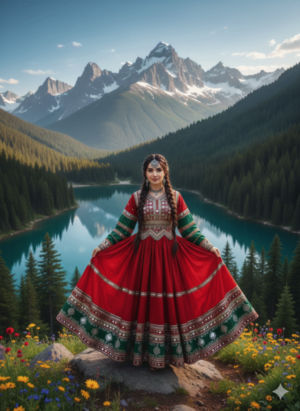 Rich Red Gand Afghani Heritage Weave