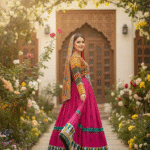 Pink Harmony Afghan Dress for Special Occasions