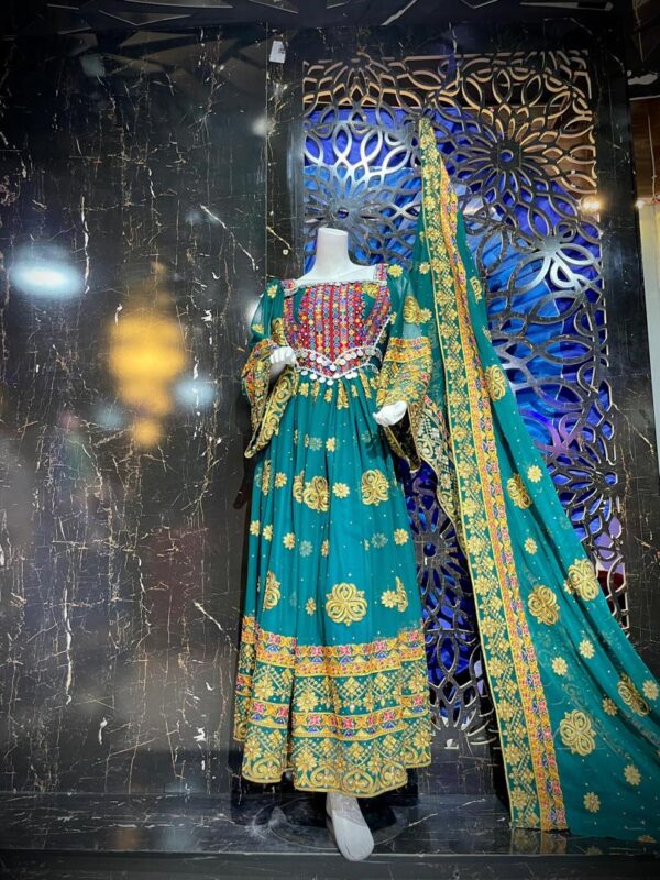 Handwoven Harmony: Afghan Green Collection